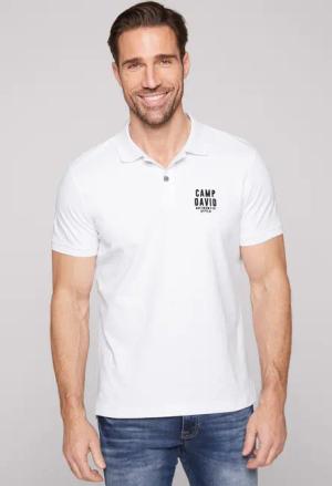 CAMP DAVID Poloshirt mit kleiner Logo-Stickerei