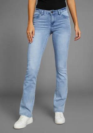 Arizona Bootcut-Jeans Ultra-Stretch normale Passform, Baby-Bootcut,