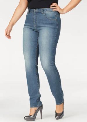 Arizona Slim-fit-Jeans Curve-Collection hohe Leibhöhe, Five-Pocket-Design,