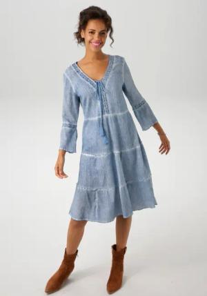 Aniston CASUAL Tunikakleid (mit Jersey-Unterkleid) mit