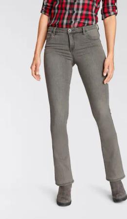 Arizona Bootcut-Jeans Ultra-Stretch normale Passform, Baby-Bootcut,