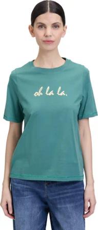 Cartoon Kurzarmshirt Cartoon Printshirt mit Rundhalsausschnitt