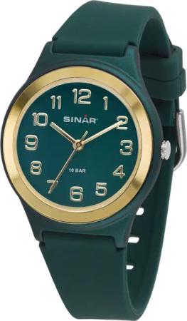 SINAR Quarzuhr XB-48-6, Armbanduhr, Damenuhr,Jugendliche, Silikonarmband,