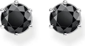 THOMAS SABO Paar Ohrstecker Schwarzer Stein,