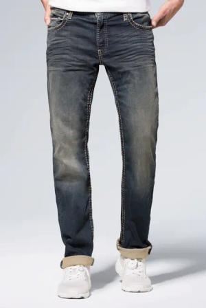 CAMP DAVID Comfort-fit-Jeans Münztasche mit Ziernaht