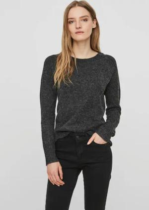 Vero Moda Rundhalspullover VMDOFFY in melierter