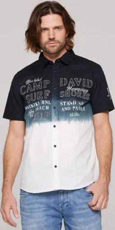 CAMP DAVID Kurzarmhemd mit Kentkragen