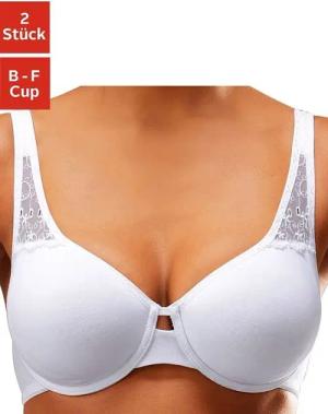 petite fleur T-Shirt-BH (Packung, 2 Stück)