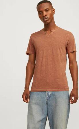 Jack & Jones T-Shirt JJESPLIT NECK