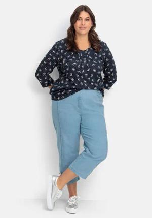 Sheego Schlupfjeans Große Größen mit Zierknöpfen