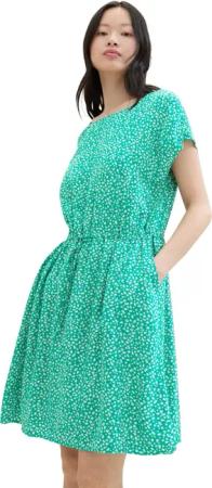 TOM TAILOR Denim Druckkleid im Midi-Look