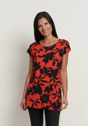 Seidel Moden T-Shirt mit All-Over Print,