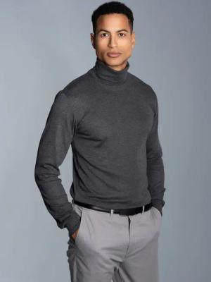 Trigema Rollkragenshirt TRIGEMA Langarm Ski- und