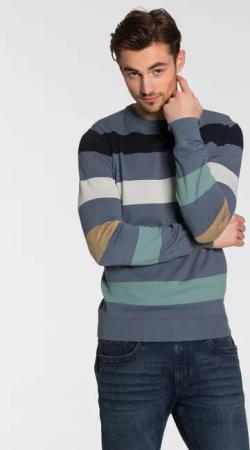 TOM TAILOR Strickpullover mit Blockstreifen