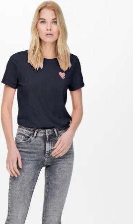 ONLY Kurzarmshirt ONLKITA S/S LOGO TOP