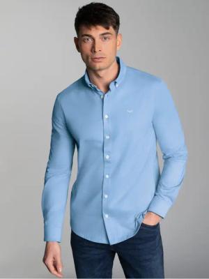 Trigema Poloshirt TRIGEMA Business-Hemd aus DELUXE-Single-Jersey
