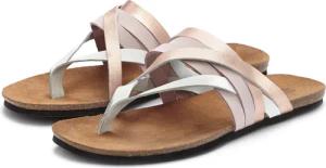 LASCANA Zehentrenner Sandale, Pantolette aus Leder