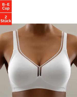 petite fleur T-Shirt-BH (Packung, 2 Stück)