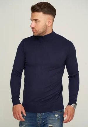 behype Strickpullover MKBONI mit kurzem Stehkragen