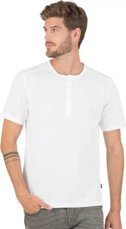 Trigema T-Shirt TRIGEMA T-Shirt mit Knopfleiste