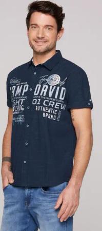 CAMP DAVID Kurzarmhemd aus Baumwolle