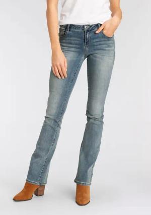 Arizona Bootcut-Jeans Ultra-Stretch normale Passform, Baby-Bootcut,