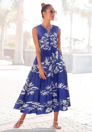 LASCANA Druckkleid mit Volants