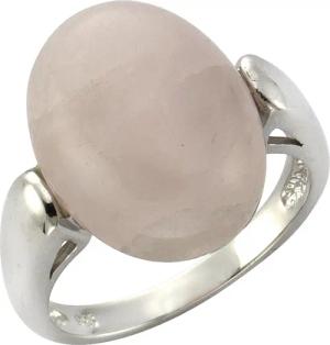 Zeeme Fingerring 925/- Sterling Silber Rosenquarz