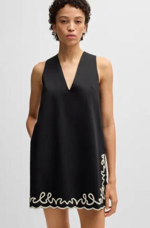 BOSS ORANGE Blusenkleid Dembrolai Premium Damenmode