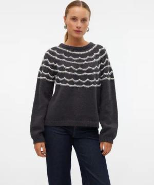 Vero Moda Rundhalspullover VMCHARMAINE LS O-NECK