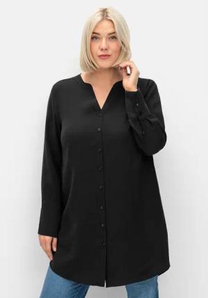 Sheego Longbluse Große Größen mit Raffung