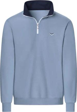 Trigema Sweatshirt TRIGEMA Sweatshirt mit Kragen