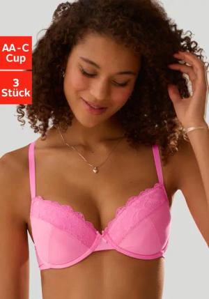 petite fleur Push-up-BH (Packung, 3 Stück)