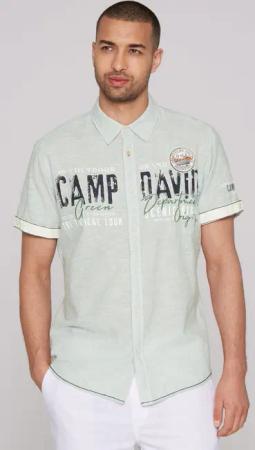 CAMP DAVID Kurzarmhemd aus Baumwolle