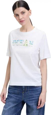 Cartoon Kurzarmshirt Cartoon Halbarm-Shirt mit Rundhalsausschnitt