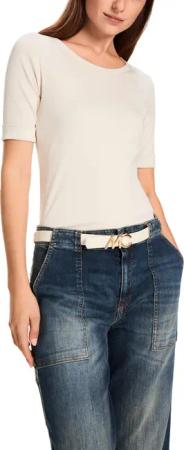 Marc Cain Kurzarmshirt "Noble Neutrals" Premium