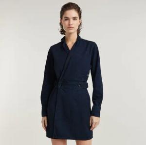 G-STAR Wickelkleid Wrap Dress mit verstellbarer