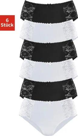 petite fleur Hüftslip (6er-Pack) aus elastischer