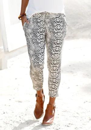 LASCANA Strandhose mit Alloverprint in Reptiloptik