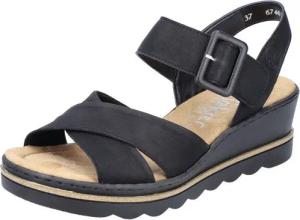 Rieker Keilsandalette, Sommerschuh, Sandale, Keilabsatz, mit