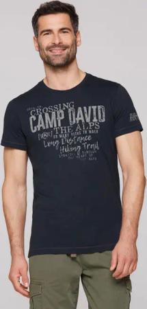CAMP DAVID T-Shirt mit Logodrucken