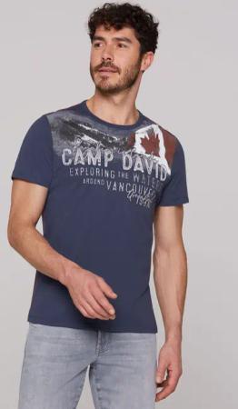 CAMP DAVID T-Shirt mit Print und