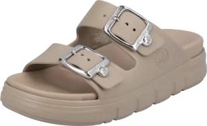 Rieker Pantolette, Plateau, Sommerschuh, Schlappen in