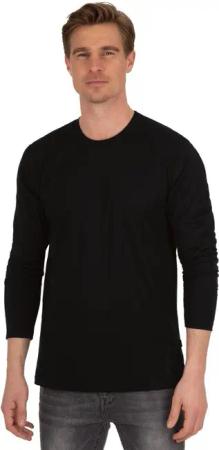 Trigema T-Shirt TRIGEMA Langarmshirt aus 100%