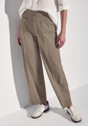 STREET ONE Stoffhose Sommerhose mit Aufgesetzten