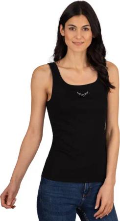 Trigema Tanktop TRIGEMA Trägershirt mit Kristallsteinen