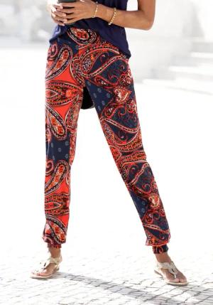 LASCANA Strandhose mit Paisleyprint und Taschen,