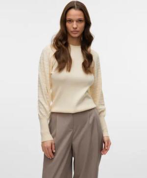 Vero Moda Strickpullover VMHOLLYPOINTELLE LS O-NCK