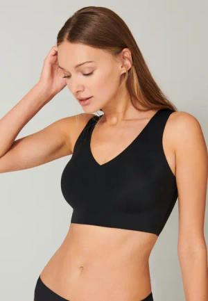Schiesser Bustier Invisible Soft Microfaser, Lasercut-Abschlüsse,