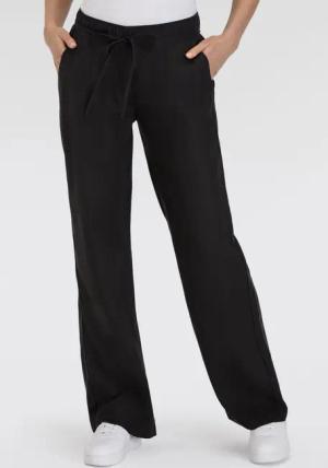 MAC Leinenhose CHIARA BELT Sommerhose Wide